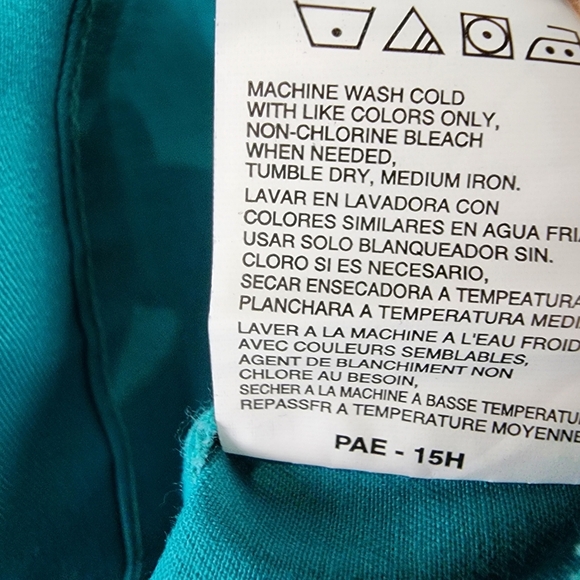 Wrangler Advanced Comfort Snap Front Shirt Embroidered Teal Green Size 3X - Picture 15 of 15